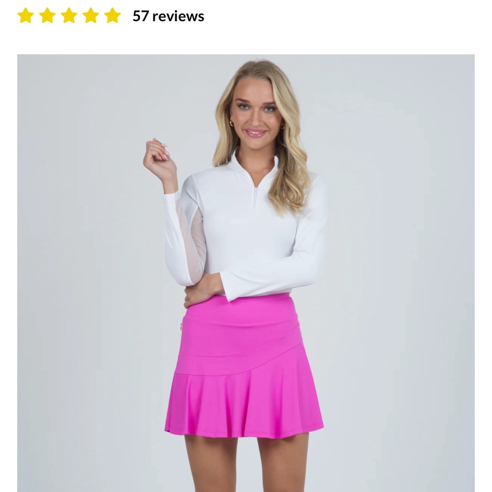 Brand new IBKUL flounce skirt hot pink size medium with tags